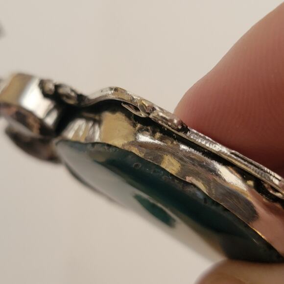 Sterling Silver Geode Pendant Necklace with Amethyst, 20-Inch Natural Jewelry - Picture 6 of 10